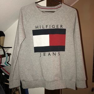 Tommy Hilfiger Jeans Grey crew neck long sleeve